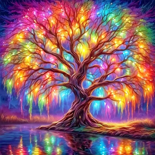 Tree of Life Diamond Painting Kits for Adults,Full Drill Diamond Art Kits for Beginners,Round 5D DIY Diamond Dots Paintings, Diamonds Pictures Gem Art and Crafts Home Decor 13.78x13.78 inch 1