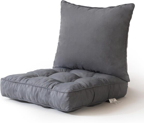 24 x 24 Outdoor Cushions for Patio Furniture, Outdoor Seat Cushions with Resistant Waterproof Cover for Yard Garden, Grey 1