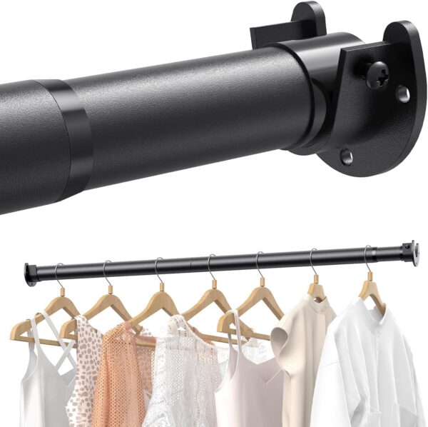 adjustable closet rods for hanging clothes 17 to 84 inches