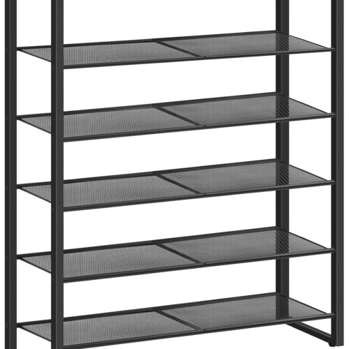 1 HOOBRO Shoe Rack, 6-Tier Shoe Organizer, for 18-24 Pairs of Shoes, Large Capacity Shoe Storage Shelf, Durable and Stable, for Entryway, Closet, Hallway, Dorm Room, Industrial, Rustic Brown BF67XJ01G1