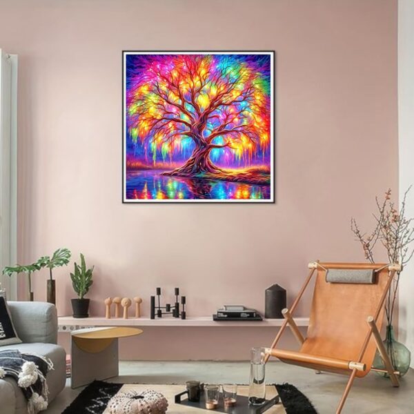 Tree of Life Diamond Painting Kits for Adults,Full Drill Diamond Art Kits for Beginners,Round 5D DIY Diamond Dots Paintings, Diamonds Pictures Gem Art and Crafts Home Decor 13.78x13.78 inch 2