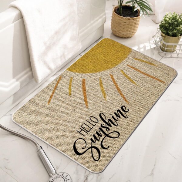 Summer Door Mat Hello Sunshine Decorative Doormat Entrance Rugs Farmhouse Home Kitchen Decoration Floor Front Door Mat Outdoor Indoor 17 x 27 Inch 2