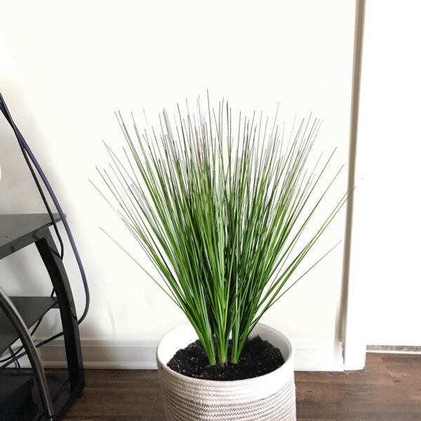27" Artificial Plants Onion Grass Greenery Faux Fake Shrubs Plant Flowers Wheat Grass for House Home Indoor Outdoor Office Room Gardening Indoor Décor 6 Pack 2