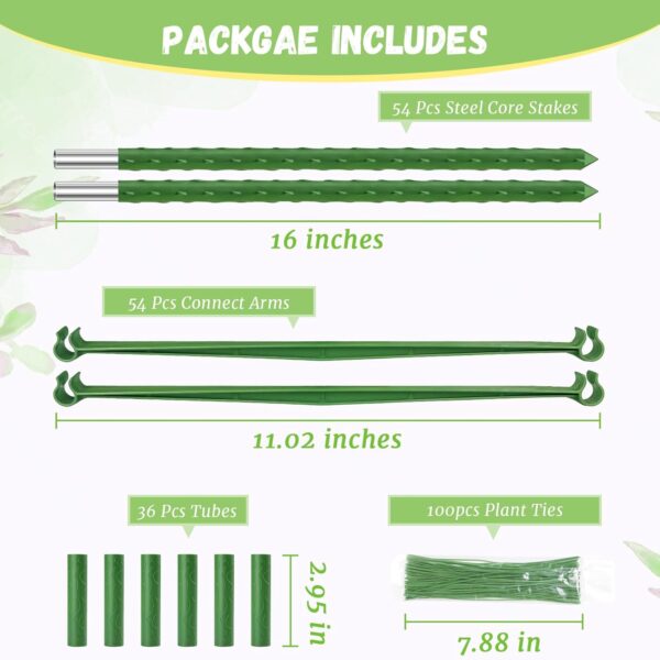 6-Pack Tomato Cage for Garden Plant Support- Up to 48inch Garden Stakes Tomato Cage, Tomato Trellis for Potted Plants, Tomato Cages Plant Stakes for Climbing Vegetables Plants Flowers 4