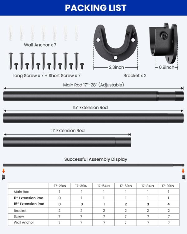 closet rods for hanging clothes