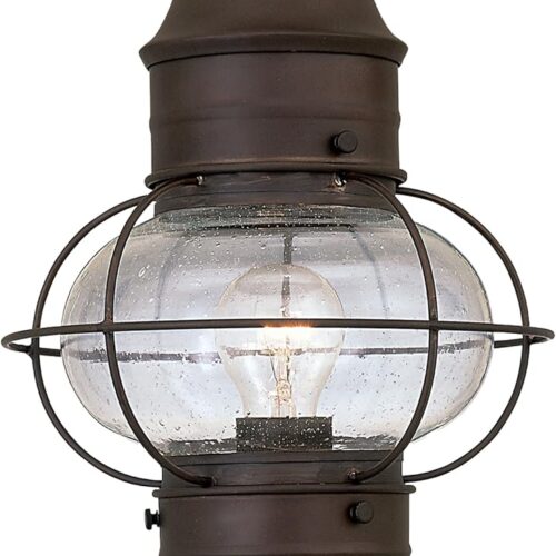 Outdoor Lamp Post Light Fixture, Classic Rustic Finish, Weather Resistant, Exterior Lantern for Yard, Garden, Patio, Porch, Driveway, Walkway, Nantucket 1766-RT