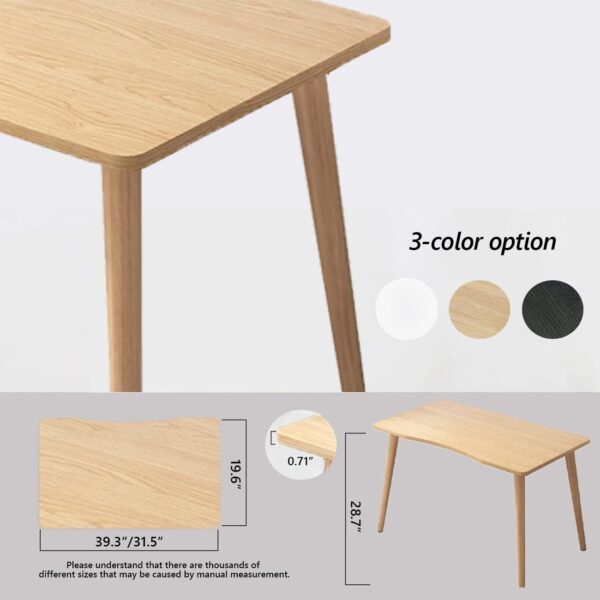 Computer Desk Modern Simple Style for Home Office 31.5 Inch Small Home Office Writing Vanity Desk Simple Study Desks for Small Spaces Makeup Dressing Table 3
