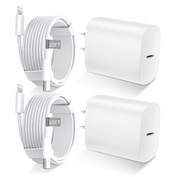 Phone 14 13 12 11 Fast Charger,10FT Long Fast Charging Lightning Cable with 20W USB C iPhone Charger Type C Charger Block for iPhone 14/14 Pro Max/13/13 Pro Max/12/12 Pro Max/11/11Pro/XS/Max/XR/X,iPad 1 Charger
