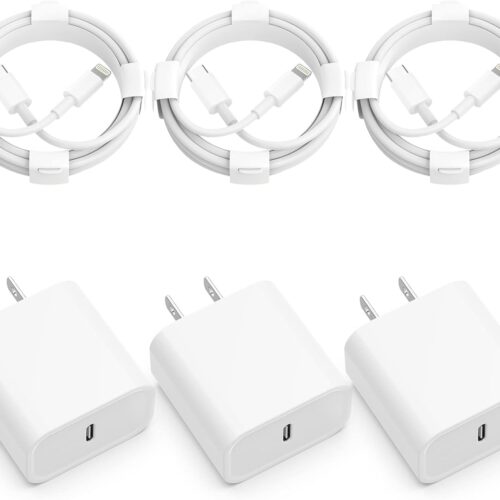 USB C Charger iPhone Charger Fast Charging 3Pack 20W Type C Wall Charger Block with 6FT Long USB C Charger Cable Compatible for iPhone 14Pro/13 Pro/12/12 Pro Max/11/XS Max/XS/XR/X/8