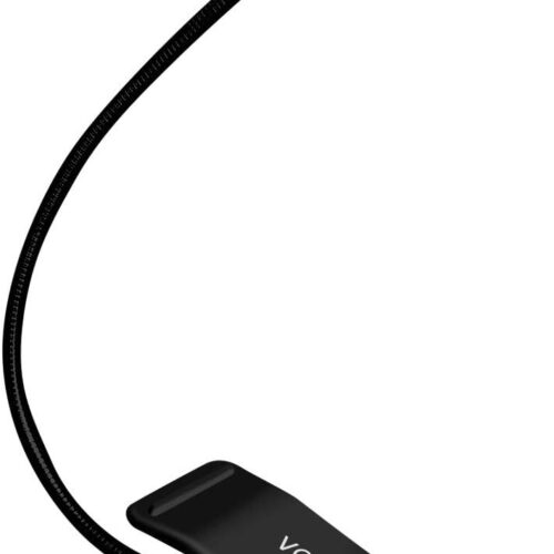 1 Rechargeable Reading Light, 7 LEDs with 9 Color Temperature 9 Brightness Levels Clip On Book Light for Reading in Bed with Power Indicator for Bookworms (Black)