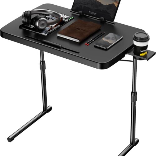 Adjustable Folding Tray Table with Book Stand