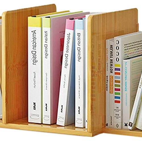 Desktop Bookshelf Expandable Desktop Organizer Counter Bookcase Desk Storage Organizer Display Shelf Rack for Office Supplies, Kitchen,Bathroom