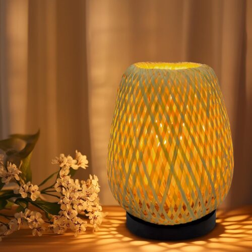 Rattan 3 Color Temperature Handmade Rattan Bamboo Lamp