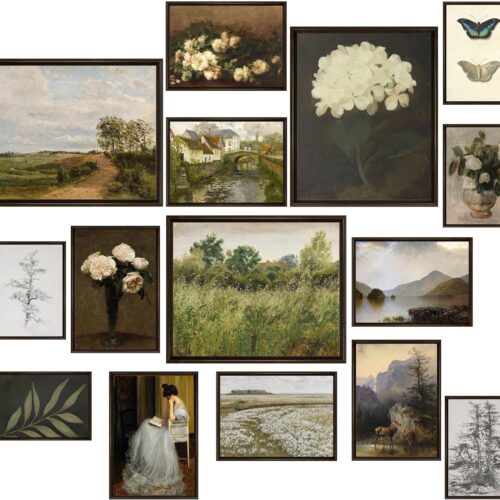 15 Pcs Vintage Wall Art Decor, Vintage Posters for Room