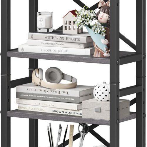 Adjustable Industrial Desk Organizer Display Shelf