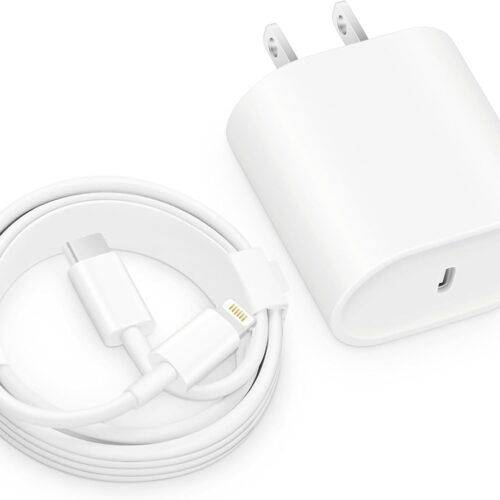 1 Fast Charger i Phone, 20W USB C Block with 6Ft Cable Compatible with IP 14/14 Pro/14 Plus/14 Pro Max/13/13 Mini/13 Pro/13 Pro Max/12/11/X & More