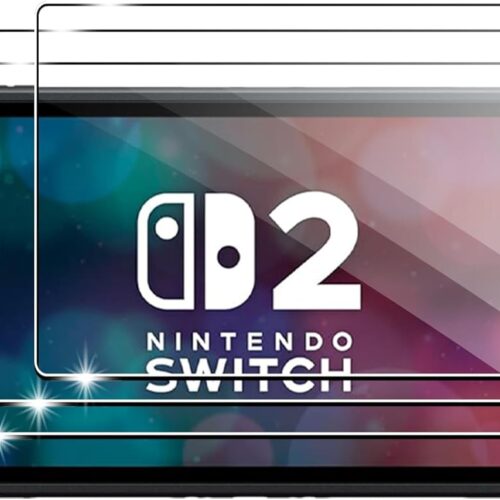 [3 Pack] for Nintendo Switch 2 Screen Protector,7.9 Inch,Tempered Glass,Transparent HD Clear,Anti-Scratch, Anti-Fingerprint, Shatterproof, Bubble-Free