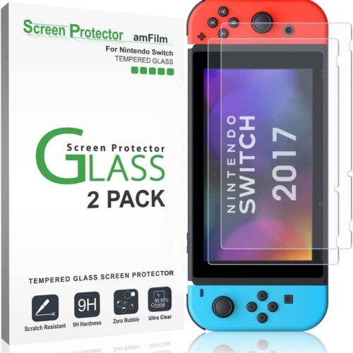 1 Tempered Glass Screen Protector for Nintendo Switch 2017 (2-Pack)