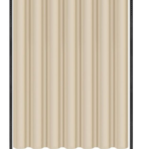 Room Divider Curtain and Rod Set - 6 x 10.2FT Adjustable Wall Divider Rod & Soft Privacy Curtains, Portable Easy to Install Room Separations for Room Blackout