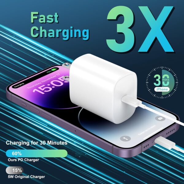 Phone 14 13 12 11 Fast Charger,10FT Long Fast Charging Lightning Cable with 20W USB C iPhone Charger Type C Charger Block for iPhone 14/14 Pro Max/13/13 Pro Max/12/12 Pro Max/11/11Pro/XS/Max/XR/X,iPad 2 Charger