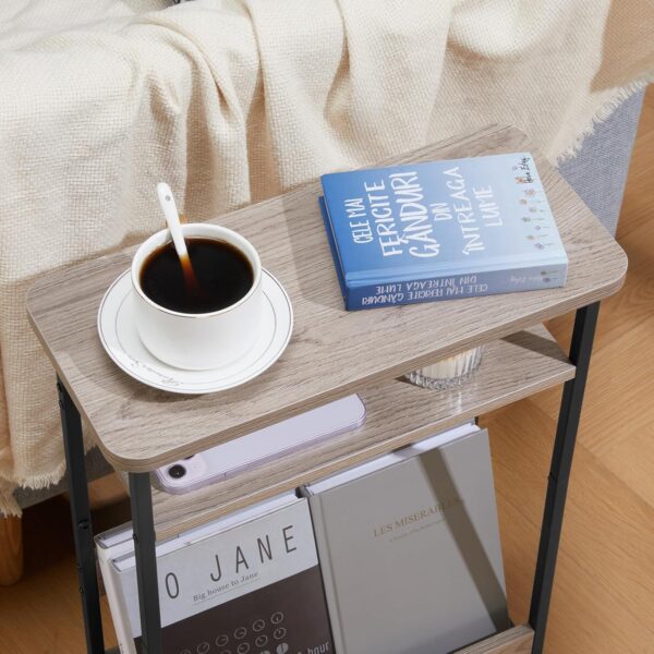 Slim End Table with Storage Shelf 3