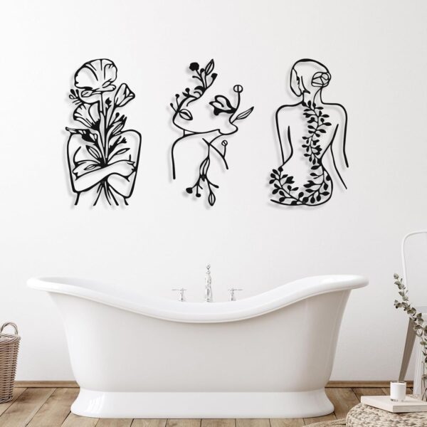 Minimalist Abstract Woman Wall Art 3