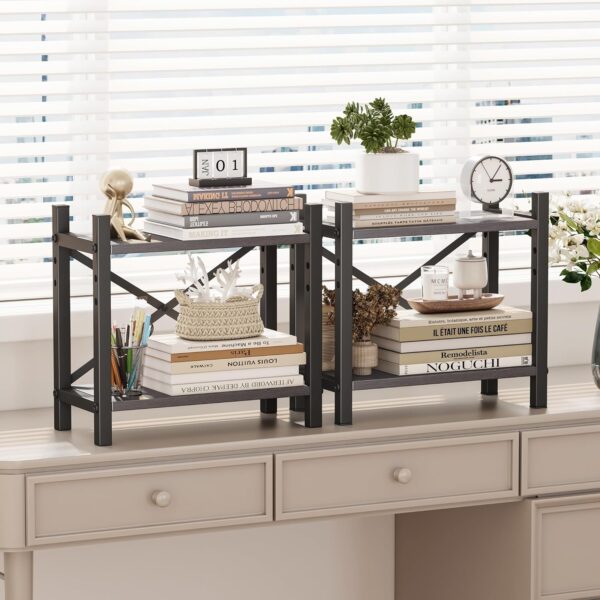 Adjustable Industrial Desk Organizer Display Shelf 3