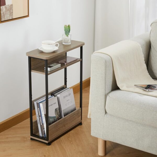 Slim End Table with Storage Shelf 2