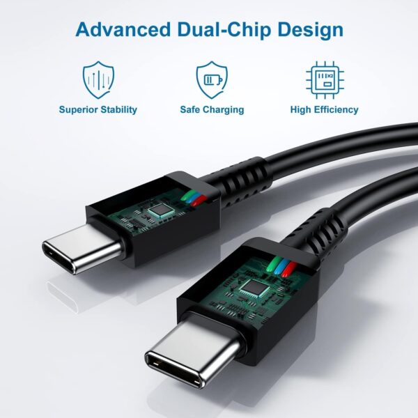 Type C Charger, 2Pack 25W PD USBC Wall Charger Super Fast Charging Block & 6ft Android Phone Cable Cord 2