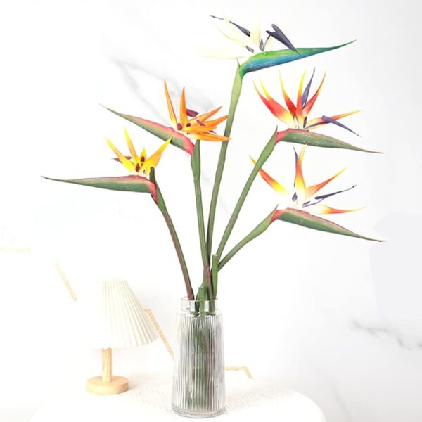 Artificial Bird of Paradise Flowers, 6-Pack, Yellow, Indoor/Outdoor Garland for Home, Garden, Office, Wedding Decor 2 Artificial Bird of Paradise Flowers