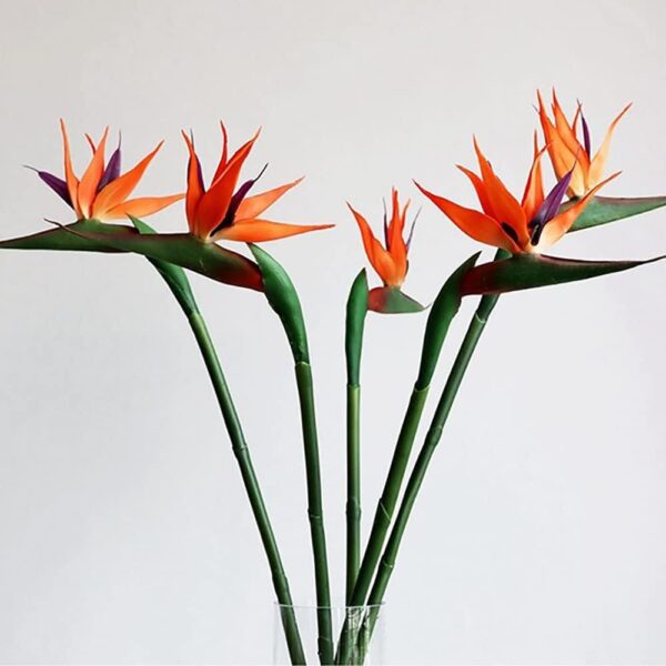 Artificial Bird of Paradise Flowers, 6-Pack, Yellow, Indoor/Outdoor Garland for Home, Garden, Office, Wedding Decor 5 Artificial Bird of Paradise Flowers