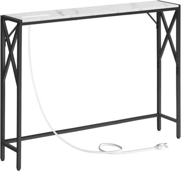 Sofa Table with Charging Station