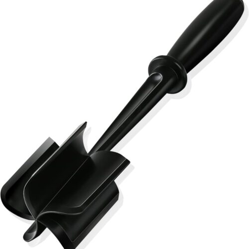 1 Meat Chopper for Ground Beef, Heat Resistant Meat Masher for Hamburger Meat Meat Masher, Ground Beef Chopper Tool Kitchen Tools & Gadgets(Deep Black)