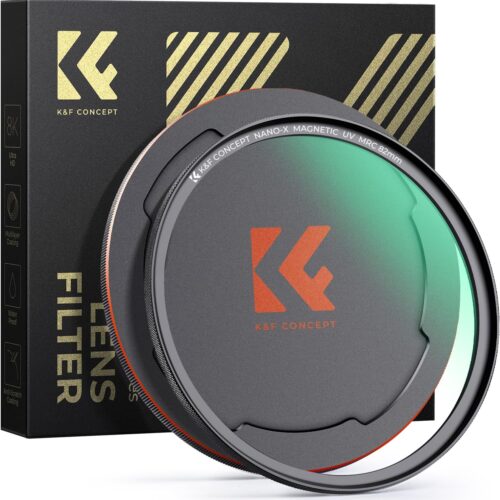 1 K&F Concept 82mm Magnetic MC UV Lens Protection Filter + Lens Filter Cap with 28 Multi-Layer Coatings Waterproof/Scratch Resistant Ultra-Slim UV Filter for Camera Lens (Nano-X Series)