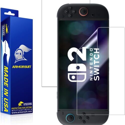 1 ArmorSuit 2 Pack Screen Protector for Nintendo Switch 2 (2025) MilitaryShield HD Clear Film - Made in USA