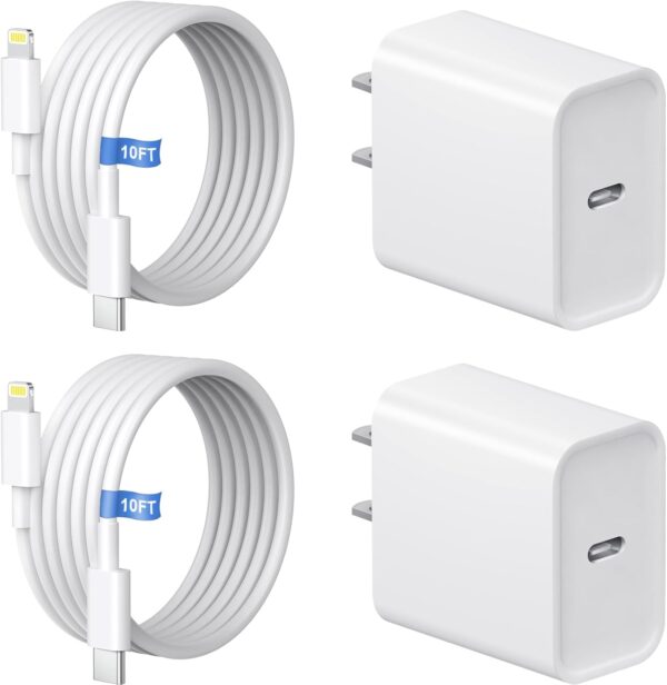 10FT iPhone 14 13 12 11 Charger, Long Charging Cable with 20W USB C Charger Block for i Phone 14/14 Pro/14 Pro Max/14 Plus/13/12/11/Xs Max/XR 1 Charger