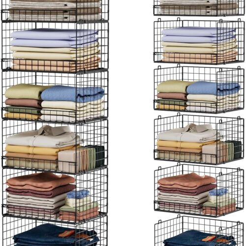 6-Tier Stackable Closet Organizers and Storage Shelves