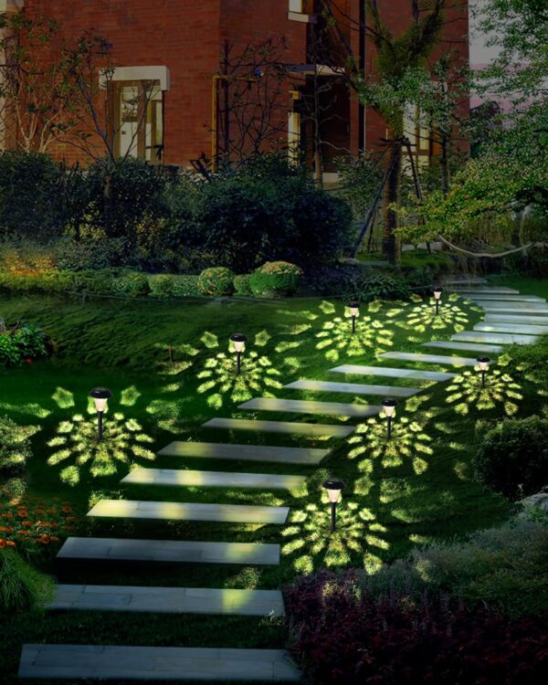 Solar Pathway Lights,6 Pack Solar Lights Outdoor Waterproof,Outdoor Solar Lights for Yard,Lawn,Patios, Garden,Landscape,Walkway,Driveway 4