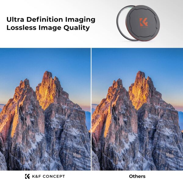 K&F Concept 82mm Magnetic MC UV Lens Protection Filter + Lens Filter Cap with 28 Multi-Layer Coatings Waterproof/Scratch Resistant Ultra-Slim UV Filter for Camera Lens (Nano-X Series) 3