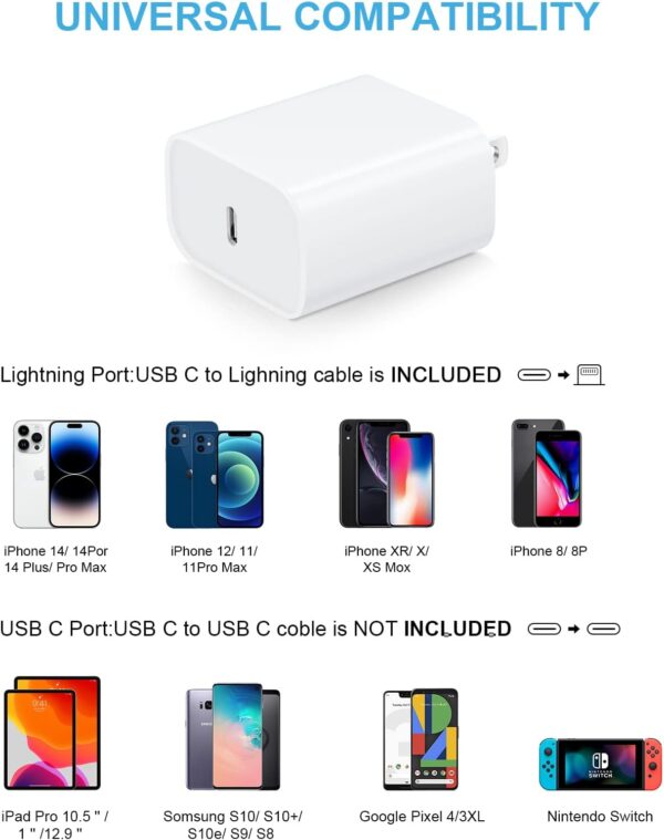 10FT iPhone 14 13 12 11 Charger, Long Charging Cable with 20W USB C Charger Block for i Phone 14/14 Pro/14 Pro Max/14 Plus/13/12/11/Xs Max/XR 4 Charger