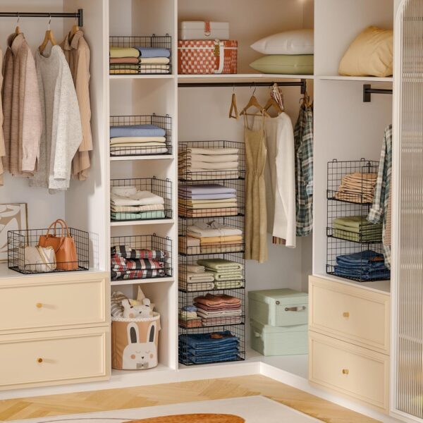 6-Tier Stackable Closet Organizers and Storage Shelves 2