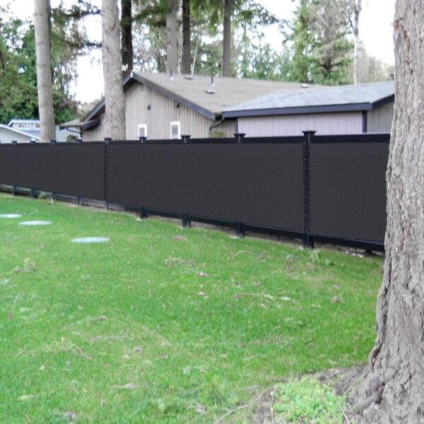 Black Privacy Fence Screen