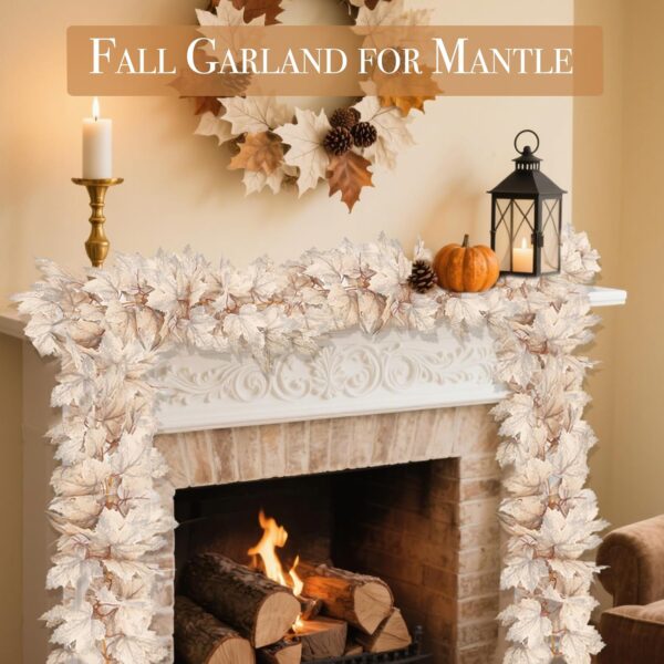 Fall Garland with Maple Leaves