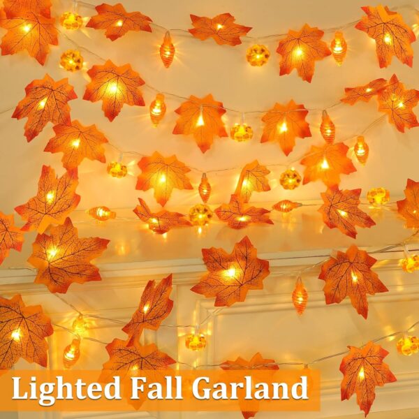 Fall Garland with Pinecone