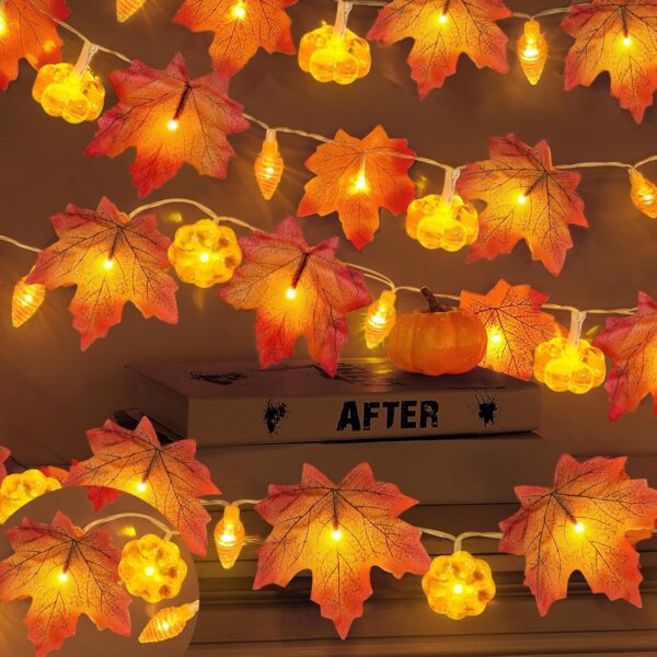 Fall Garland with Pinecone