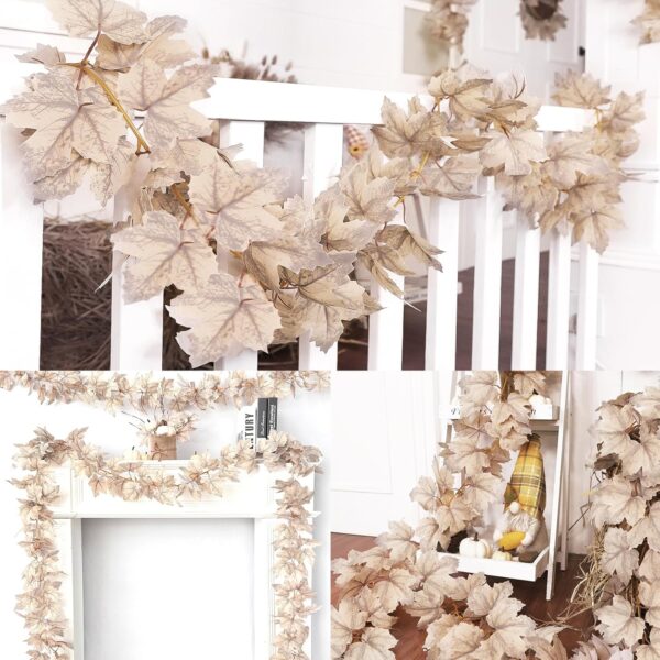 Fall Garland with Maple Leaves