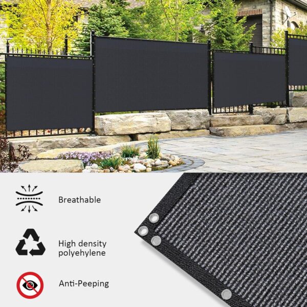 Black Privacy Fence Screen