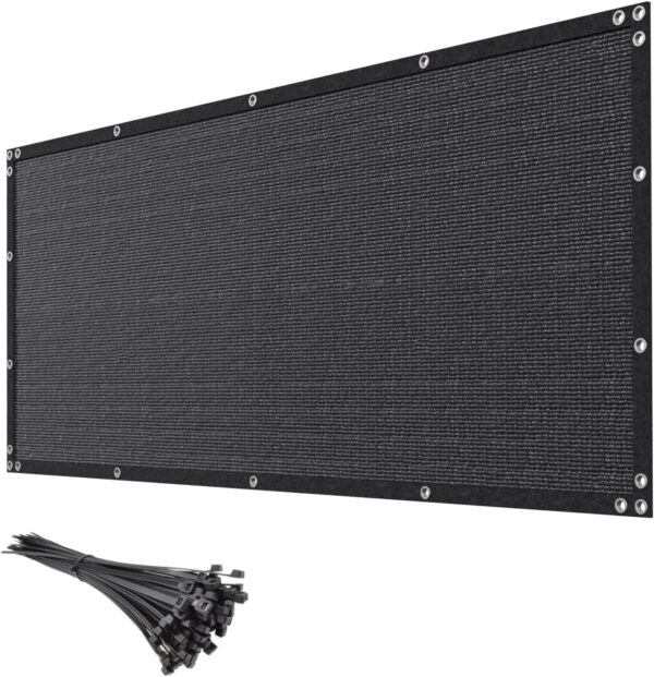Black Privacy Fence Screen