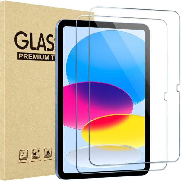 ProCase 2 Pack Screen Protector for iPad A16 2025 11th/10th 2022 Generation (11-inch/10.9), Tempered Glass Film Guard -Clear 1
