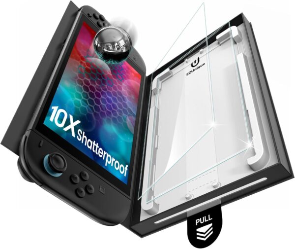 2 Pack Screen Protector for Nintendo Switch 2 7.9″ 2025 | Auto Alignment/Dust Removal | Tempered Glass | Military Grade Protection 1